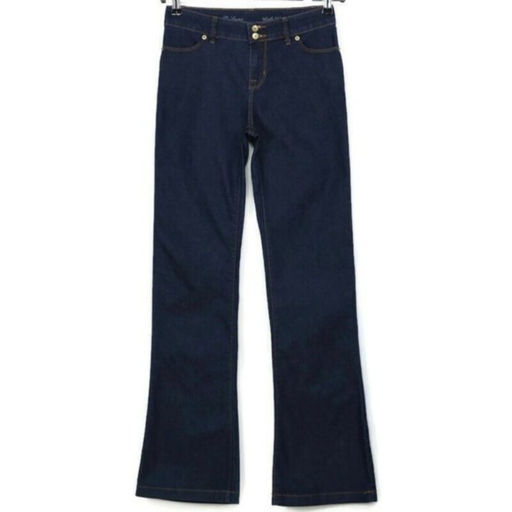 The Limited‎ High Waist Flare Jeans Dark Stretch Size 2L 2 x 34 Long Tall
